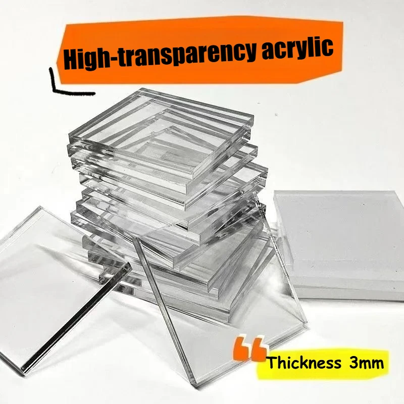 DIY Home Decor: Transparent Acrylic Magnet Set (5/10pcs)