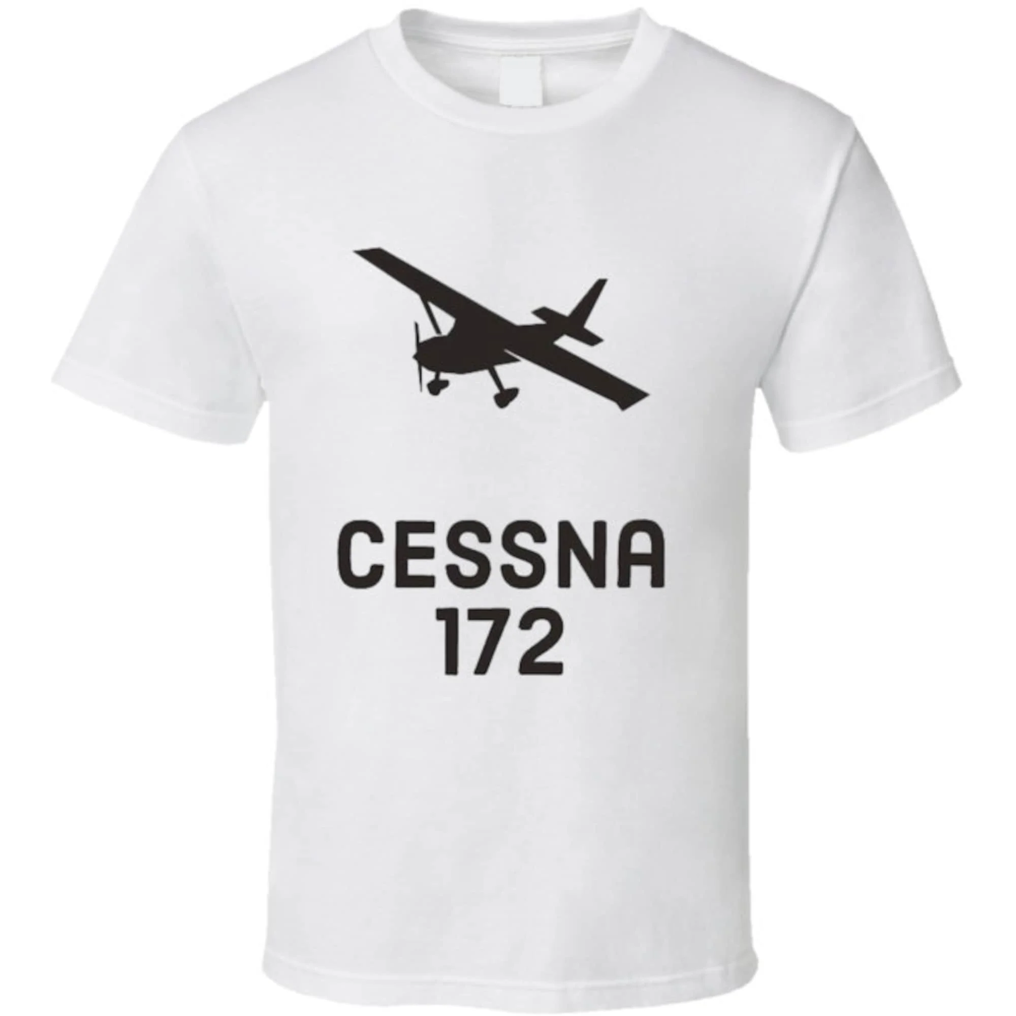 Maglietta Silhouette Cessna 172 Maniche Lunghe O Corte