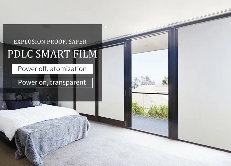Description Picture 2 of itemGardens Smart Glass Window Film Transparency Dimmable Remote Control Smart Privacy Glass Sticky PDLC Film