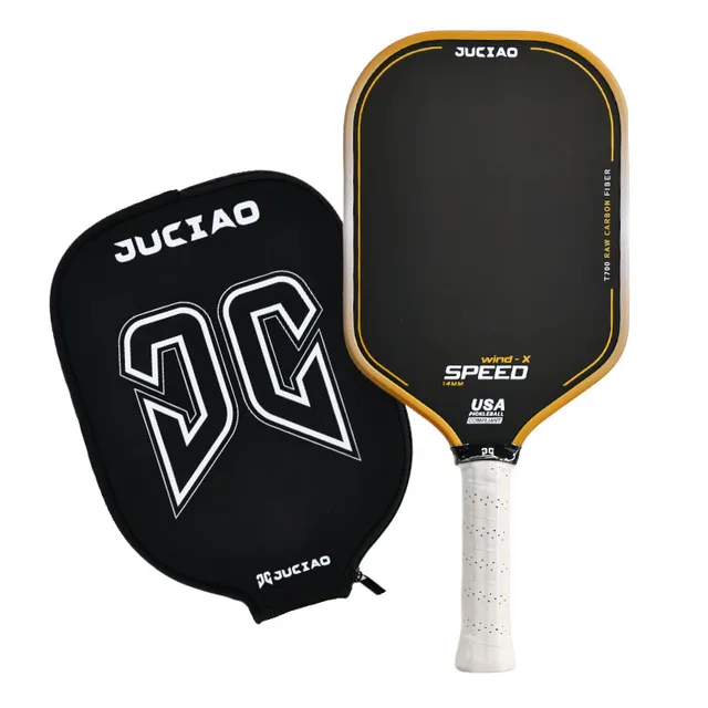 JUCiAO Gen3 Thermoformed T700 Raw Carbon Fiber Pickleball Paddle