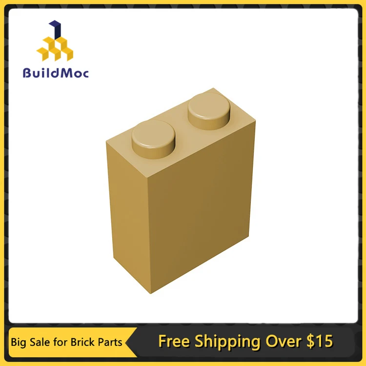10 шт. детали MOC 3245 кирпич 1x2x2 с внутренним держателем-гвоздиком Совместимые