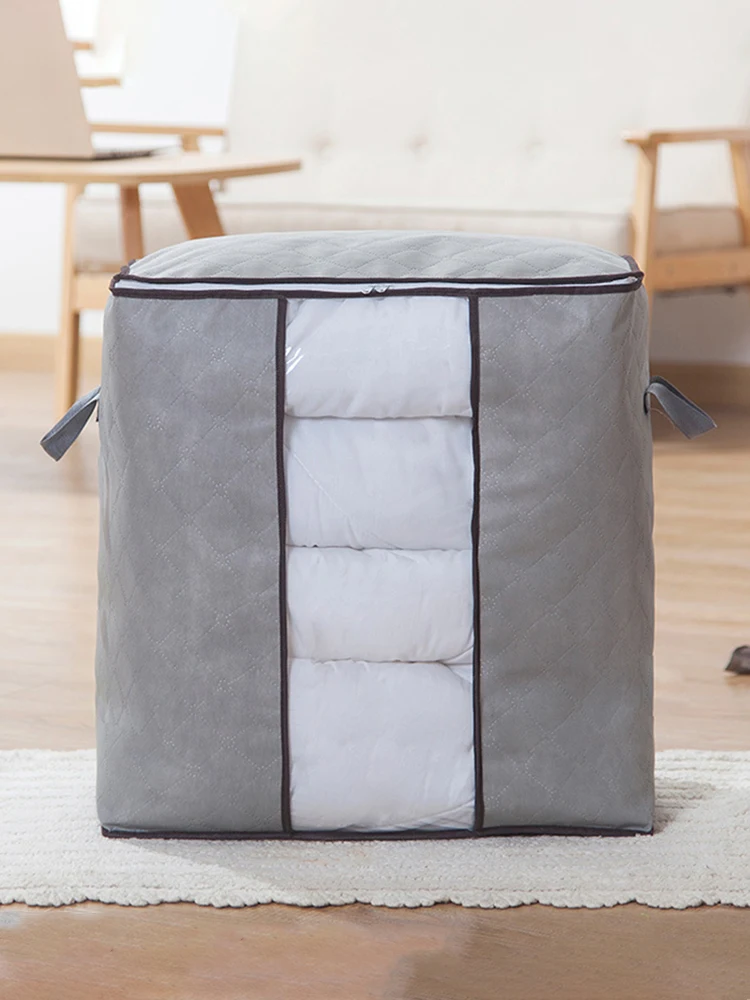 Description Picture 5 of item1PC/2PCS Quilt storage bag Home moisture-proof clothing quilt storage bag thickened non-woven fabric
