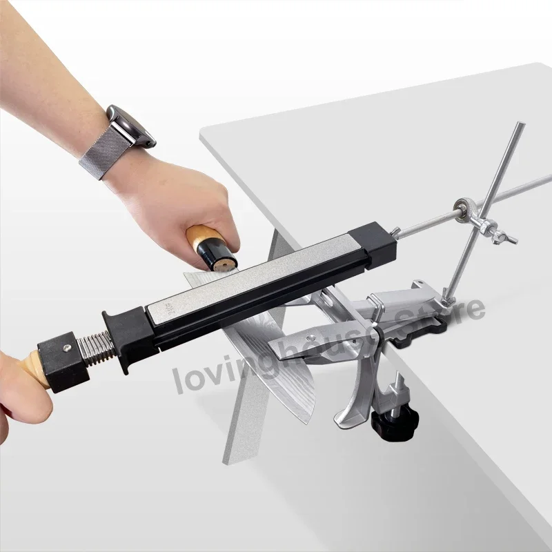 Xt 2023 Fixed Knife Sharpener Kitchen Sharpening Stone Sharpeners Angle Professional Grinding System Diamond Whetstone Woodwork