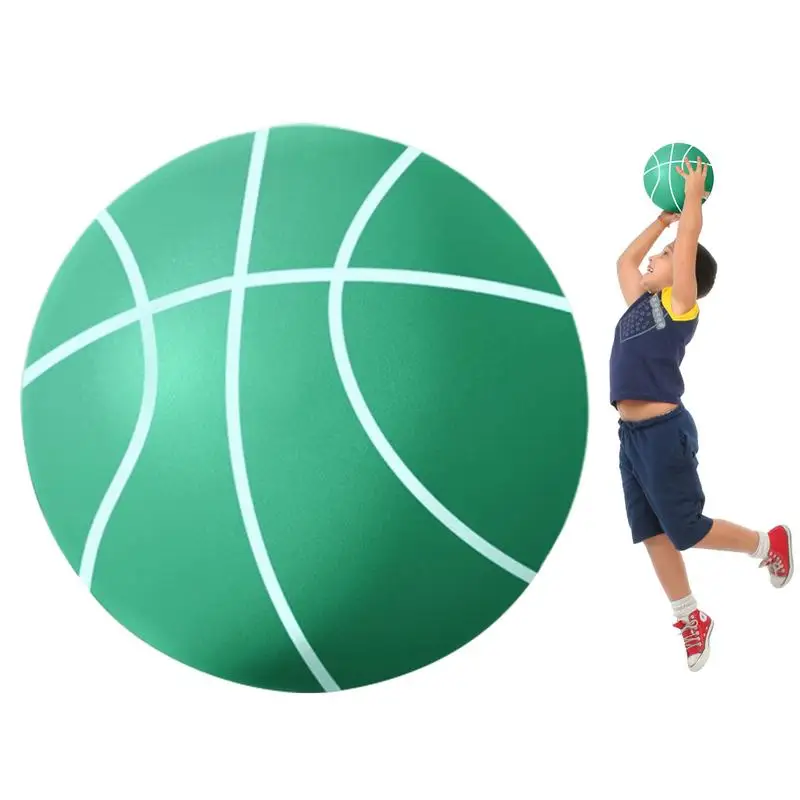 

Silent Basketball Dribbling Indoor Noiseless Basketball Professional Size 3/5 Impact-Resistant Airless Quick Bounce Foam Indoor