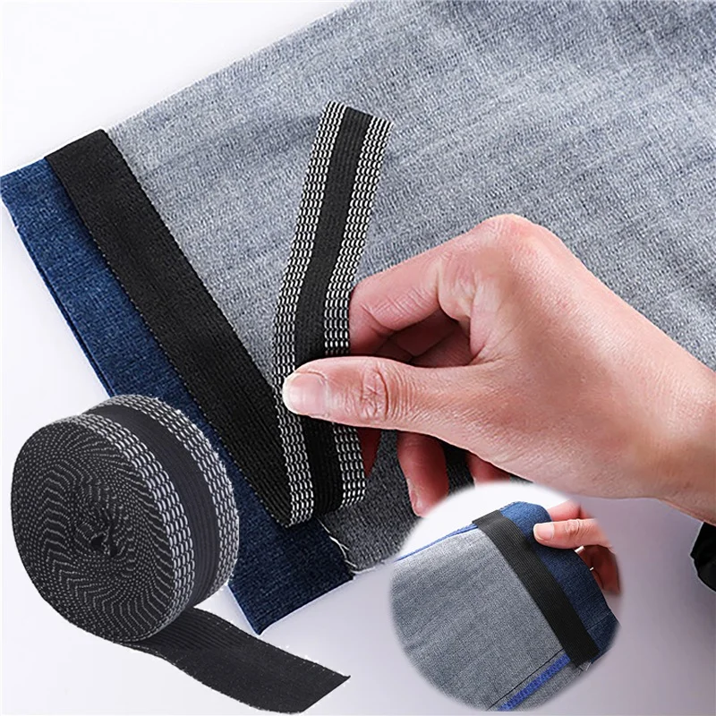 5M Self-Adhesive Tape for Pants No Sew Hemming Iron on Pants Shortening  Tape Iron Fabric Tapes for Hemming Jean Trouser Skirt