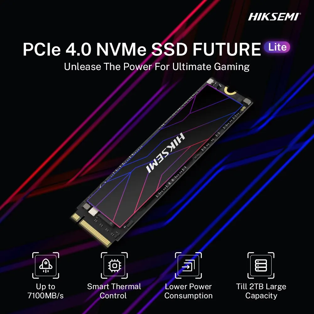 HIKSEMI FUTURE NVMe PCLe Gen 4×4 1TB Hiksemi Future Consumer SSD PCIE 4.0 NVMe M.2 (ประกันศูนย์ 5
