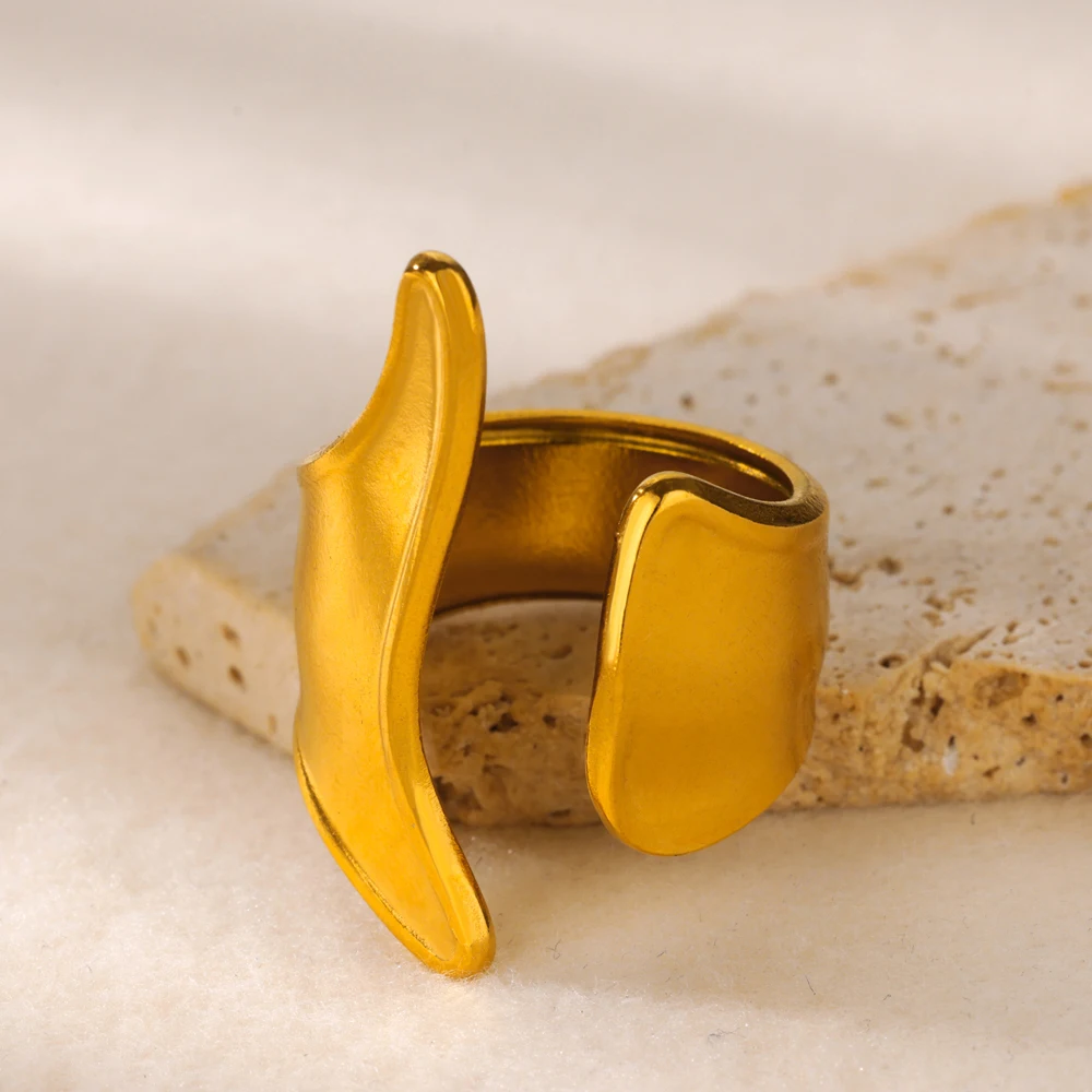 Gold Mermaid Open Rings For Women