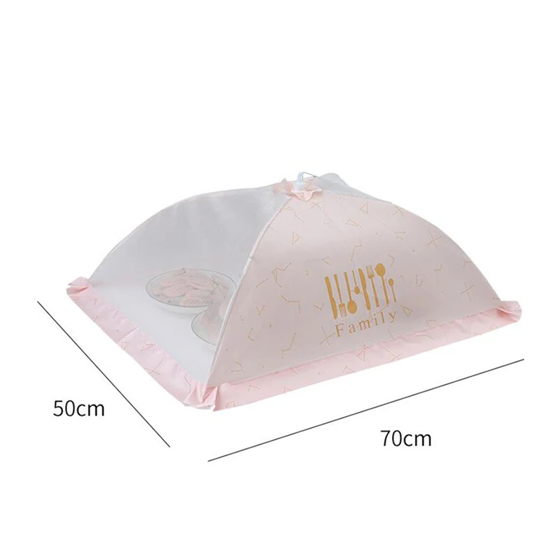 Food Cover 1Pc 50*70cm Vegetable Cover Folding Dining Table Vegetable Umbrella