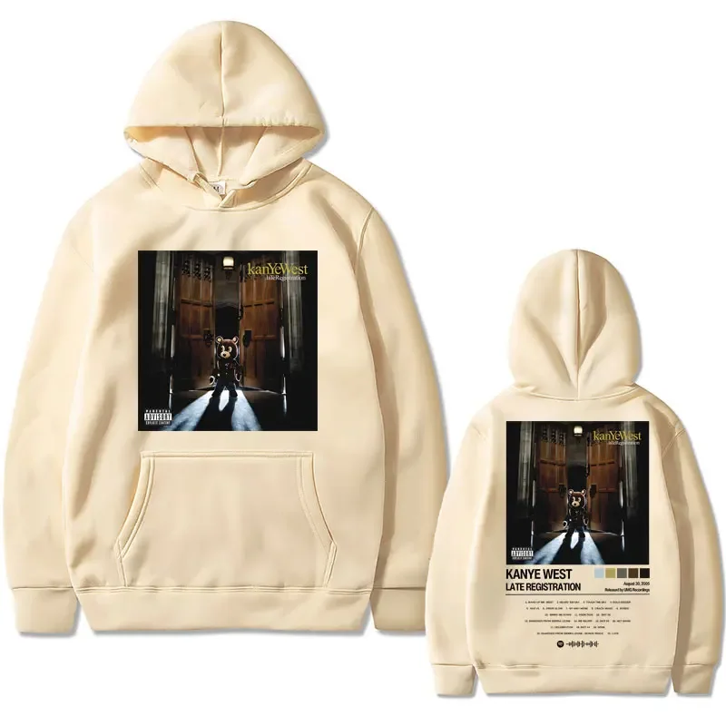 Rapper Kanye West Late Registration Album Cover Print Hoodie
