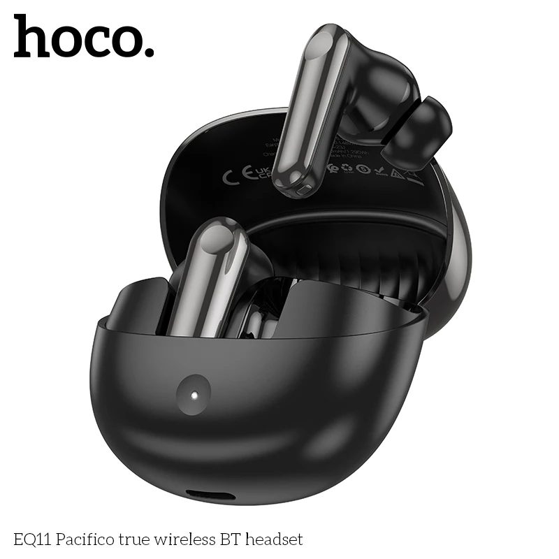 Беспроводная Bluetooth-гарнитура HOCO EQ11, встроенный микрофон, сенсорное управление