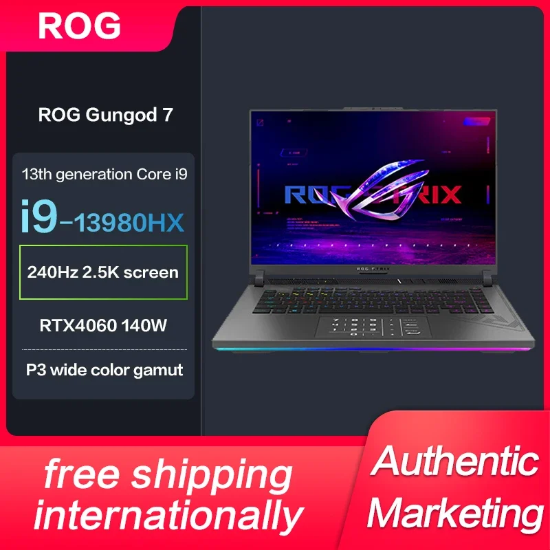 

Asus ROG Strix SCAR G614 E-sport Gaming Laptop i9-13980HX RTX4060/RTX4070 2.5K 240Hz 16Inch Computer Notebook Liquid Metal Cool