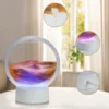 Quicksand Table Lamp, internet red hourglass decompression ornament 3D three-dimensional sand painting water painting colorful R 4