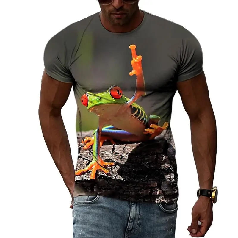 Frog Short Sleeve Shirt | Shirt Frog Women | Men Shirt Frog | 3d Shirt ...