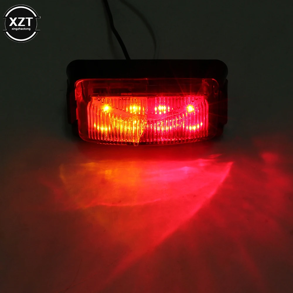 

2PCS 8LED Two-Colours Truck Side Light Lorry Trailer LED Signal Light 10-30V Outline Lamp Side Light Tail Light Auto Accessories