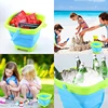 Children Beach Bucket Foldable Sand Toy Portable Play Summer Beach Water Game Telescopic Bucket Kids Toys Multi Purpose Storage 4
