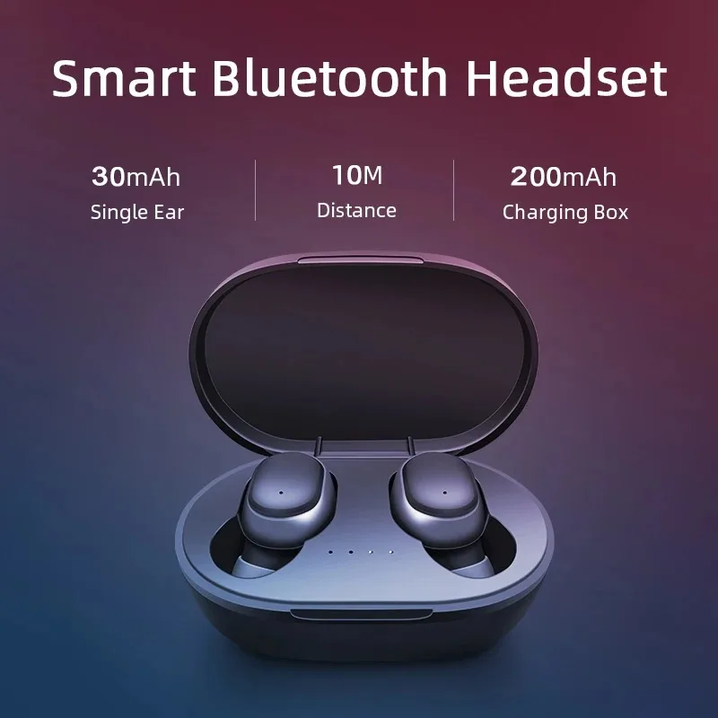 Wireless Bluetooth Headset A6S TWS Earbuds High Quality Noise Cancelling With Microphone Clear Calls Sports Waterproof Earbuds 5