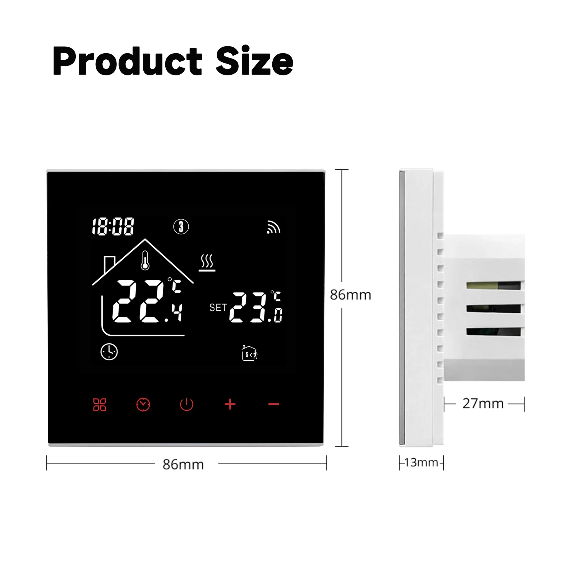 Tuya WiFi Smart Thermostat Elektrische Boden Heizung Wasser/Gas Kessel  Temperatur Fernbedienung Touchscreen Google Home Alexa