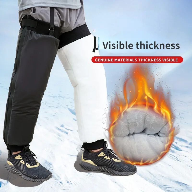 

Motorcycle Windshield Electric Knee Guards for Winter Riding with Thickened Velvet To Keep Warm and Cold Resistant