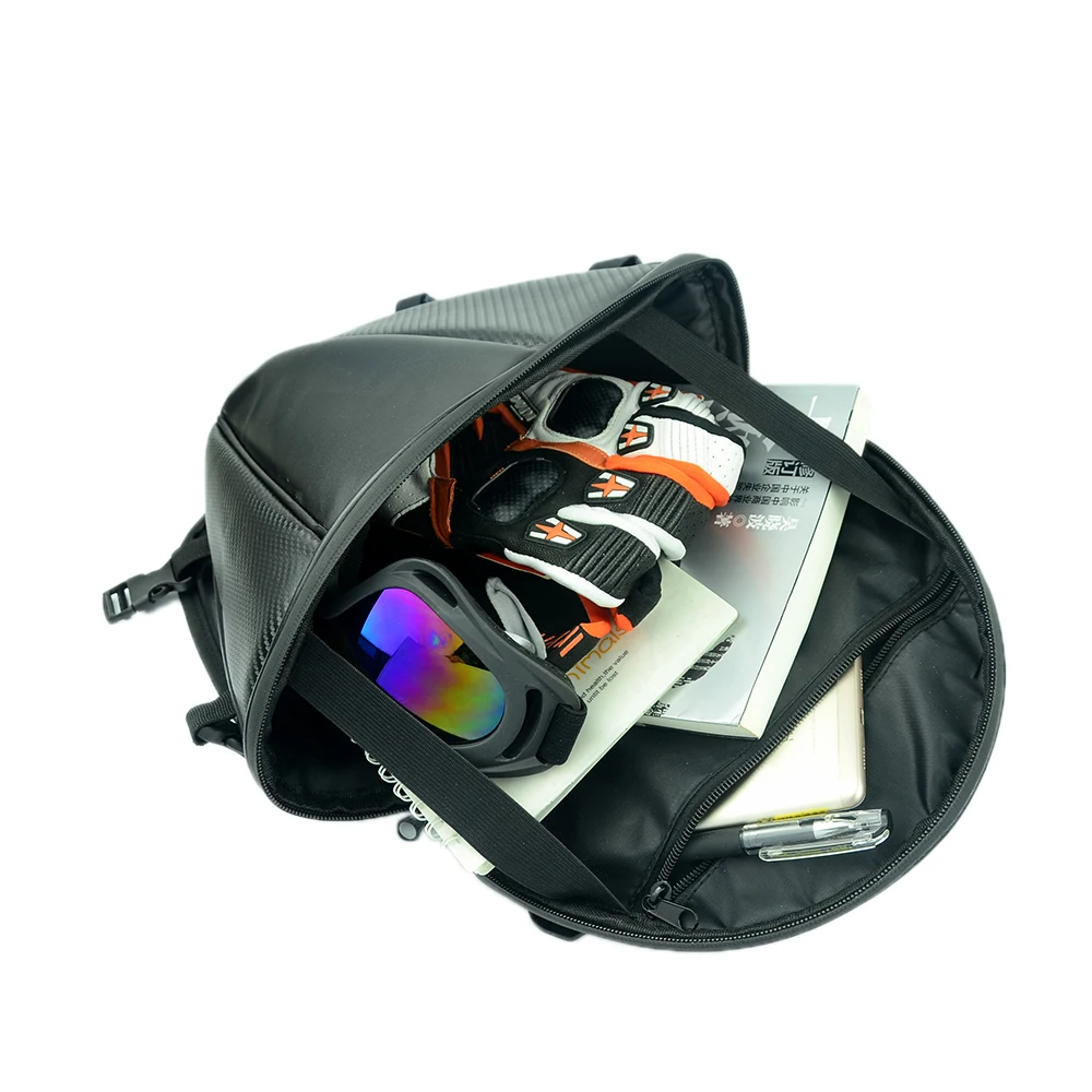 Motorcycle tail bag raincoat outdoor travel waterproof bag easy install electric bicycle sports rear seat motorcycle luggage bag