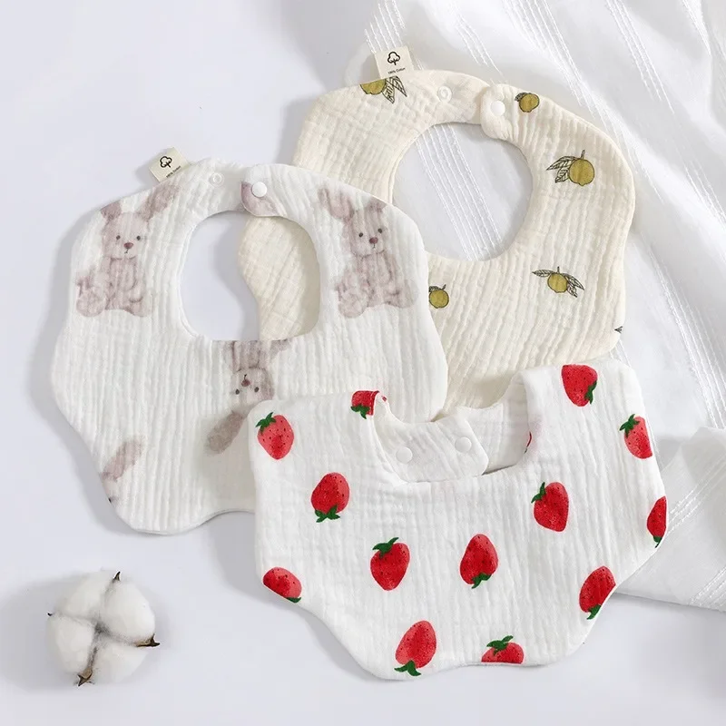 

Children's Cotton Cotton Cloth Saliva Towel Maternal and Infant Products Wholesale Baby Bib Baby Petal Saliva Towel