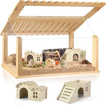 Clear Acrylic Hamster Cage 1