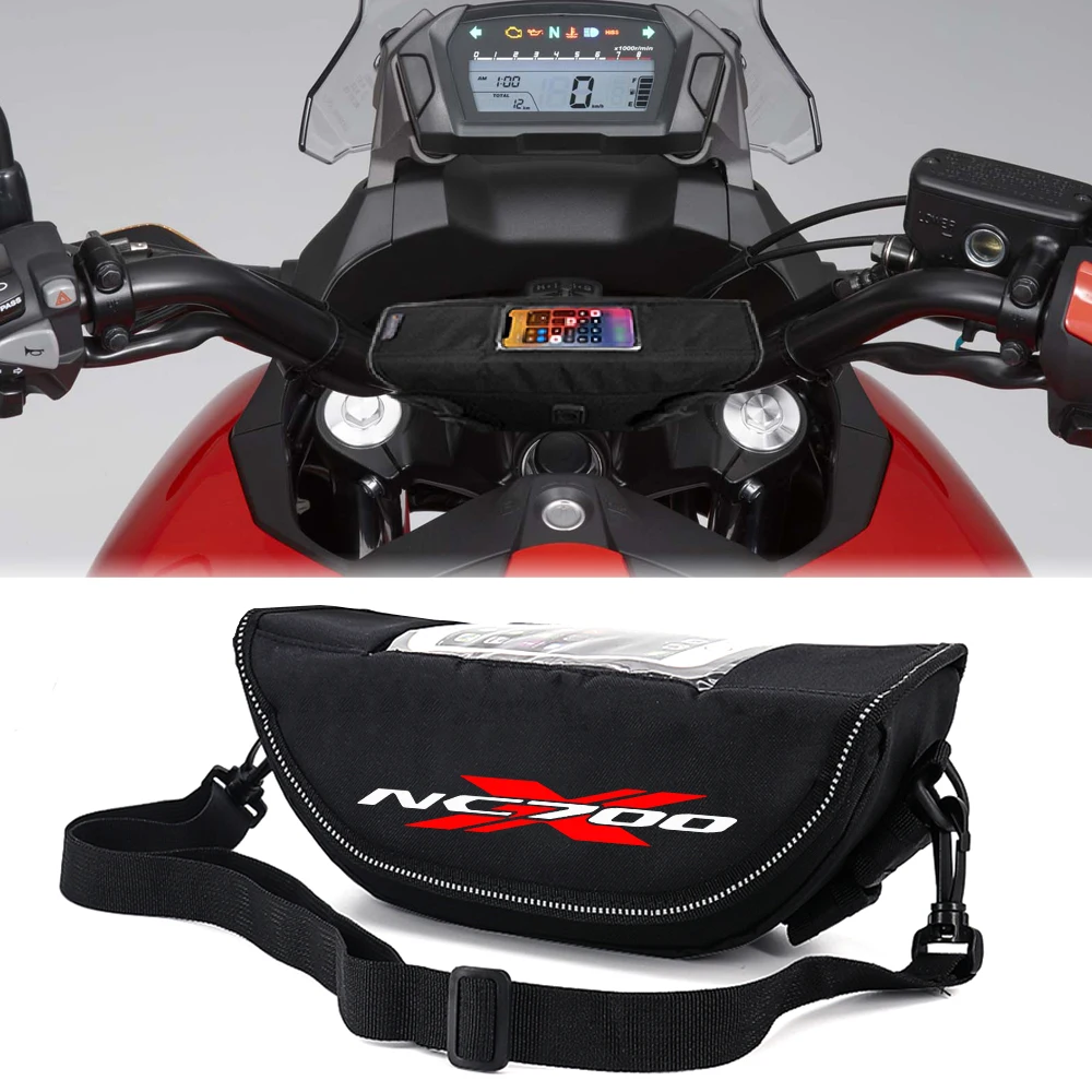 For HONDA nc700x NC700X Motorcycle accessory  Waterproof And Dustproof Handlebar Storage Bag nc 700s 22mm 7 8 nc700 s handlebar risers fat bar mount risers for honda nc700s nc700x 2012 2013 handlebar clamp nc 700 s