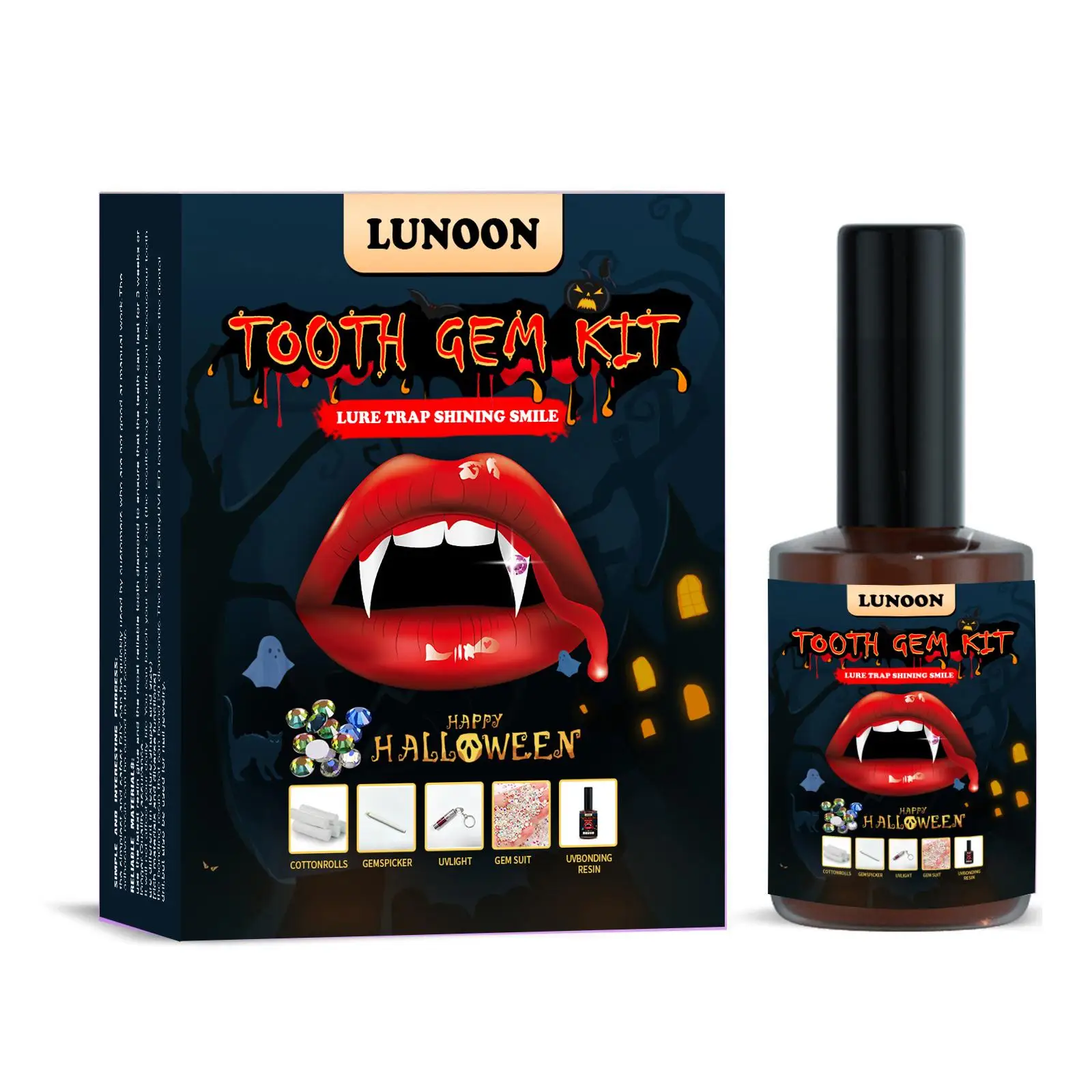 Tooth Gem Set DIY Tooth Gem Jewelry Kit Diamond Crystals Halloween Teeth  Decoration Teeth Ornament Teeth Jewelry Gems Kit - AliExpress