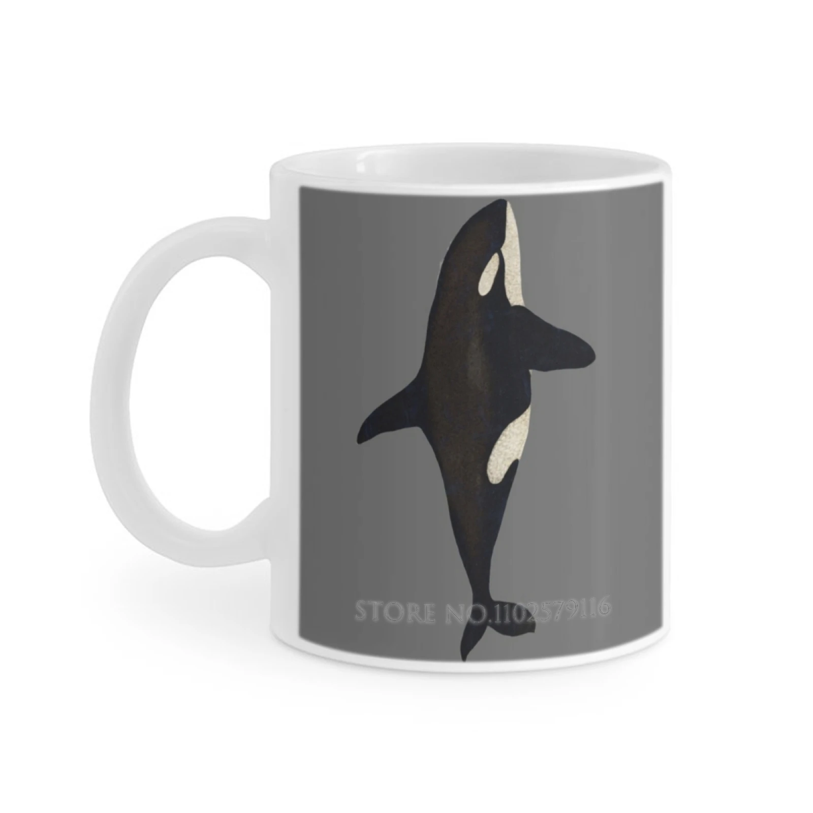 Killer Whale White Mug 11Oz Funny Ceramic Coffee Tea Milk Cups Killer