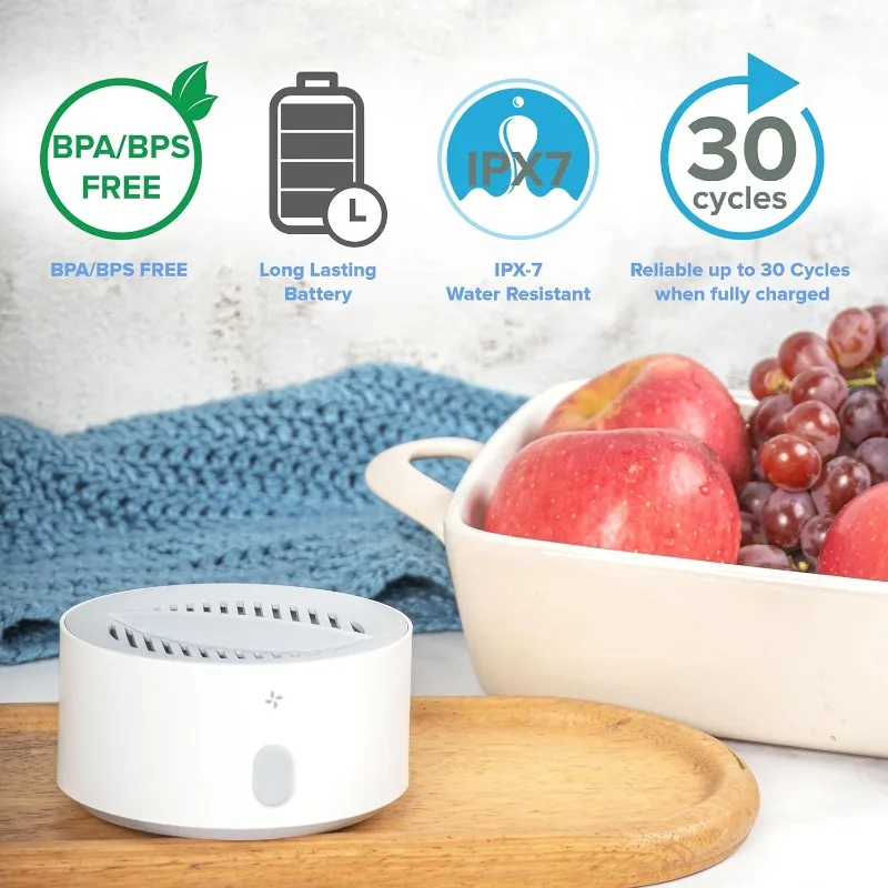 Fruit and Vegetable Washing Machine, 1-Year Warranty, Fruit Cleaner Device That Cleans Fresh Produce in Water, Waterproof Fruit 3