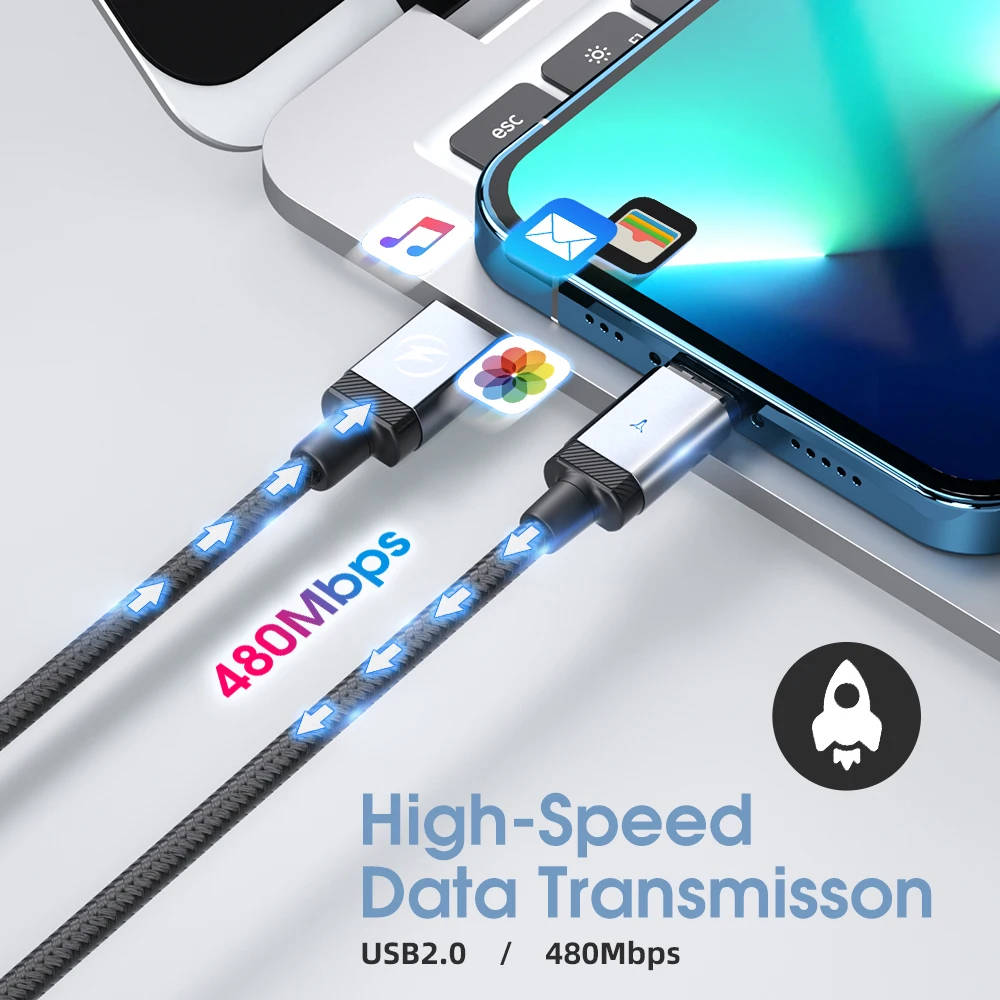 รูปสินค้า สายชาร์จ USB-C ความเร็วสูง สำหรับ Samsung และ Huawei