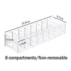 Transparent Acrylic Cosmetics Storage Box Compact Makeup Holder Jewelry Make Up Organizer for Home Plastic Desktop Storage Boxes 6