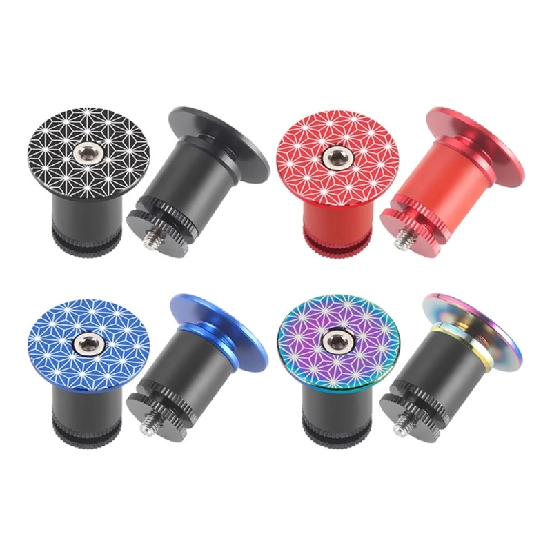 

2 Pcs Bike Bar End Cap Bicycles Handlebar Plug Road Bike Expanding Locking Bar End Cap Bike Bar Plug Cycling Supplies