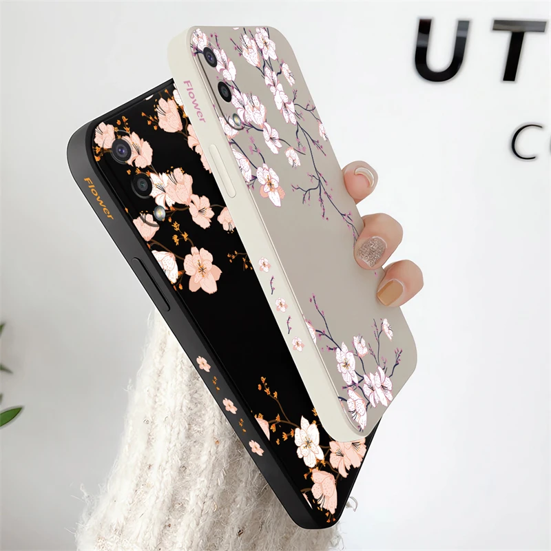 Elegant Floral Soft Shockproof Phone Case Cover