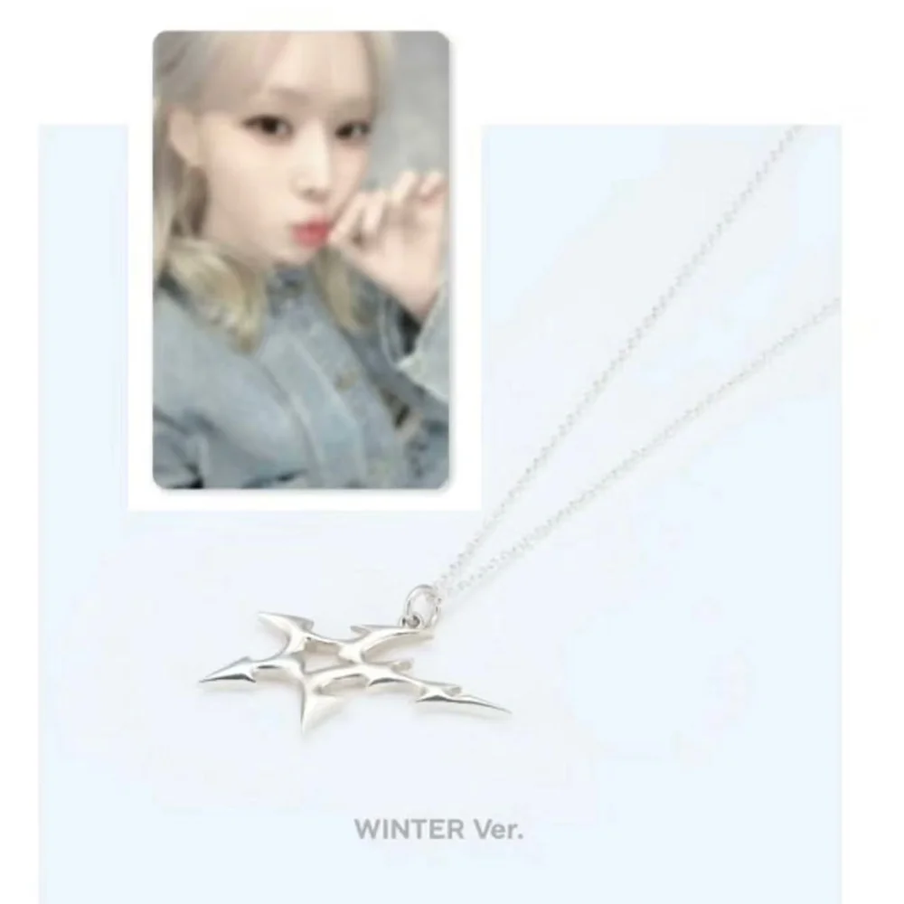 Kpop Armageddon Pop-up Store Necklace KARINA WINTER LOGO Pendant