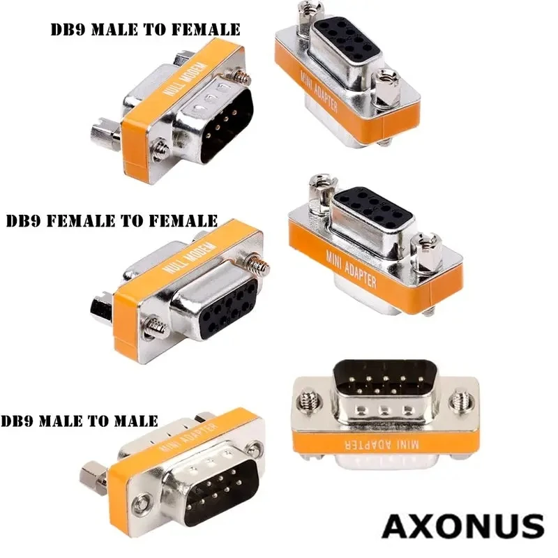Porta Seriale Rs232 Cross Db9 Maschio A Femmina/Femmina A Femmina/Maschio A Maschio Porta Seriale Testa Di Conversione Porta Com Al Connettore