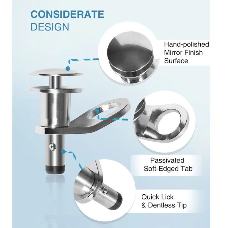 1/2 palec loď lodní rychlý propuštění blatník držák souprava namontovat klipů cleat hák ramínko -stainless ocel