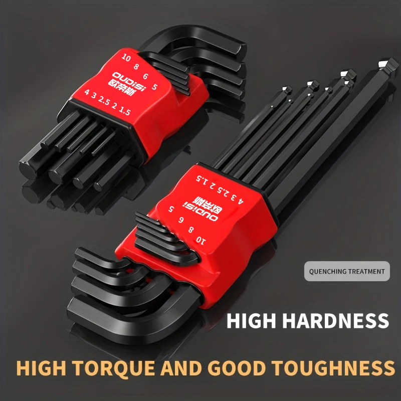 Hexagonal wrench screwdriver set universal with socket for motorcycle and bicycle hexagonal key set