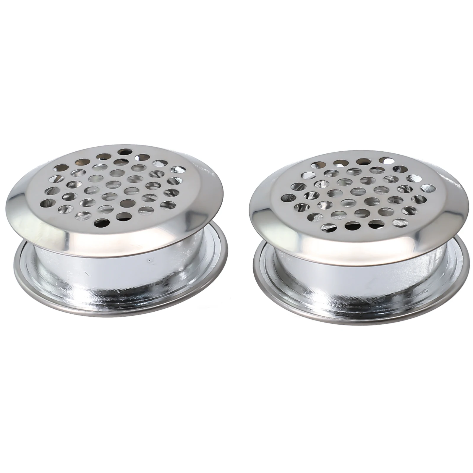 

2pcs Stainless Steel Air Vent Grille Round Ventilation Grilles Wardrobe Cabinet Air Vent Furniture Hardware Ventilation Plugs