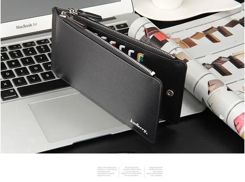 Herren Langbörse Mit Kartenfächern Und Schlankem Design_voghion.com