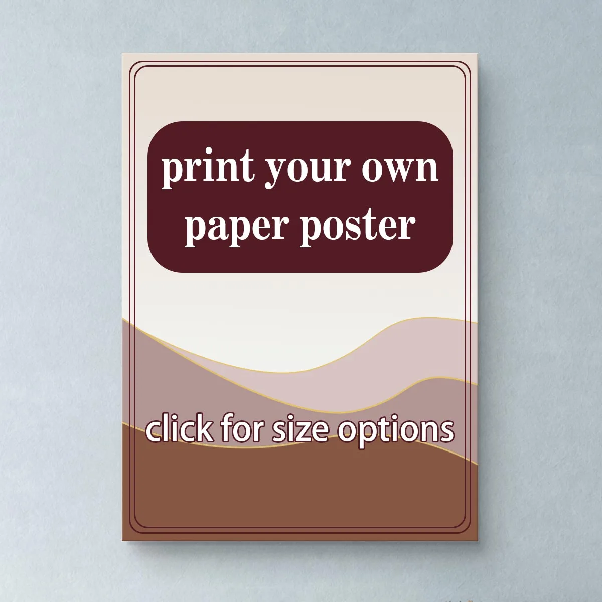 Custom Photo Waterproof Poster 1