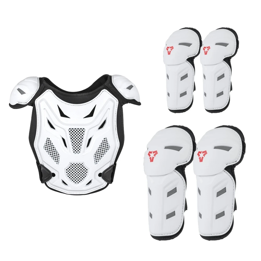 Boys Girls Youth Child Kids Body Protection Motocross Armor Vest Suits Skiing Skating Kid Motorcycle Care Armor Elbow Knee Guard