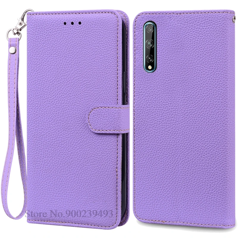 Luxurious Soft TPU Leather Flip Wallet Phone Case with Strap and Card Slots