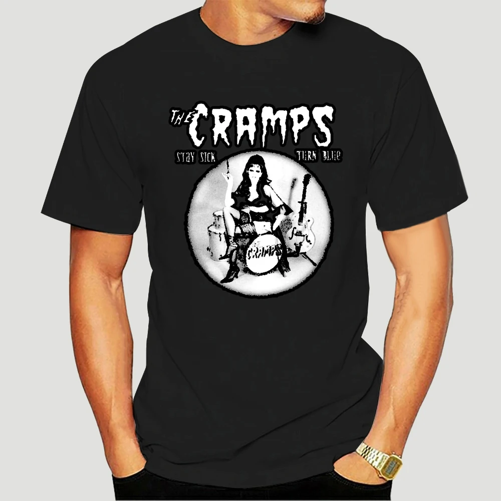 Personalità Uomo The Cramps Turn Blue Zomer O Neck T-Shirt Manica Corta 5986X