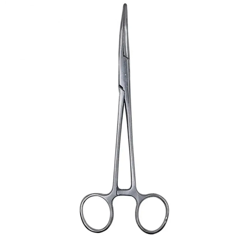 14/16/18cm Stainless Steel Hemostatic Clamp Forceps Straight/Elbow Tips Surgical Forceps Tool Hemostatic Forceps Pliers 3