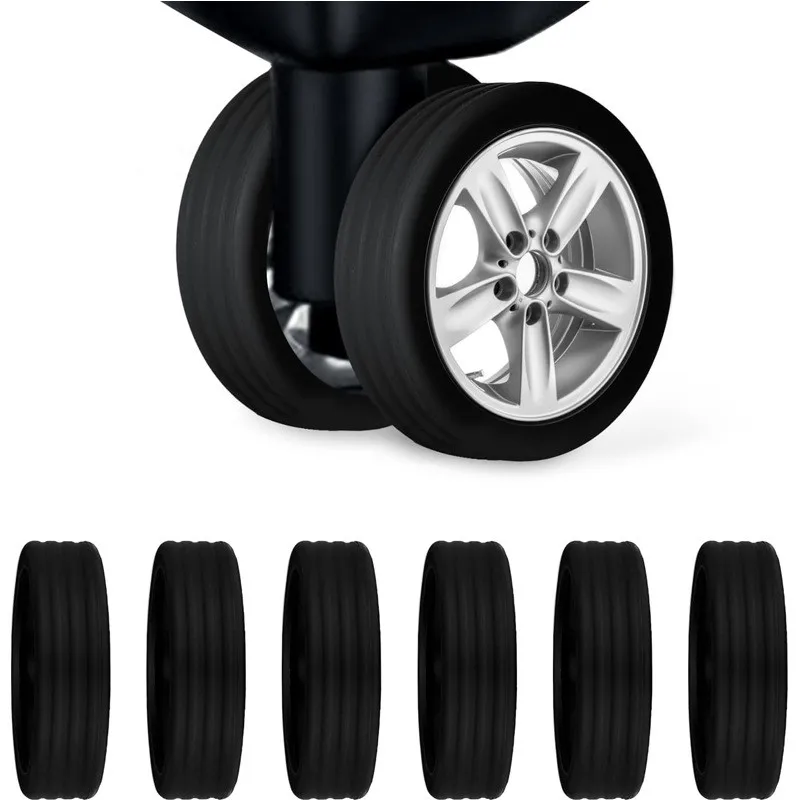 Suitcase Wheel Cover Silicone Protector Modified Pulley Noise Reduction