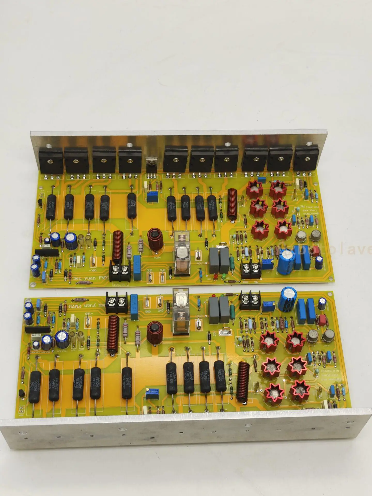 Finished Reference Swiss FM711 fever amplifier board Hifi stereo digital power amplifier board 500W*2 4ohm