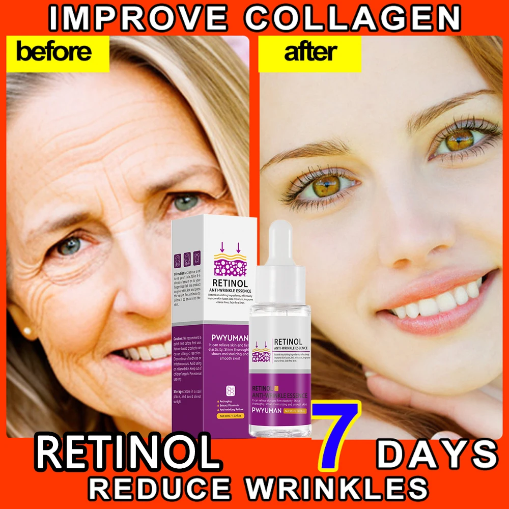 

Remover Wrinkles Face Serum Anti Aging Essence Moisturizing Brighten Nourish Fade Fine Lines Repair Facial Tightening Skin Care
