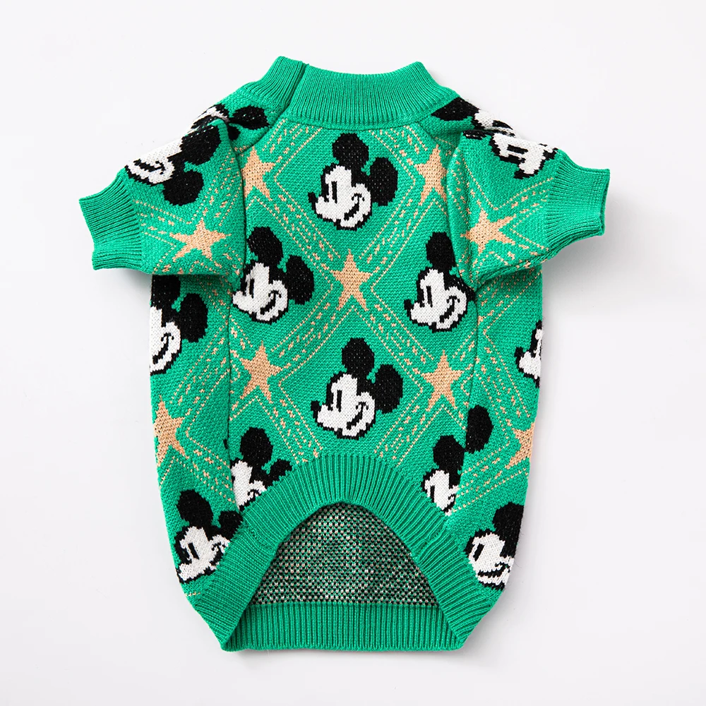 Disney Pullover Dog Sweater Mickey Mouse Pet Clothing Cotton Thickened Warm Winter Dog Coat 1