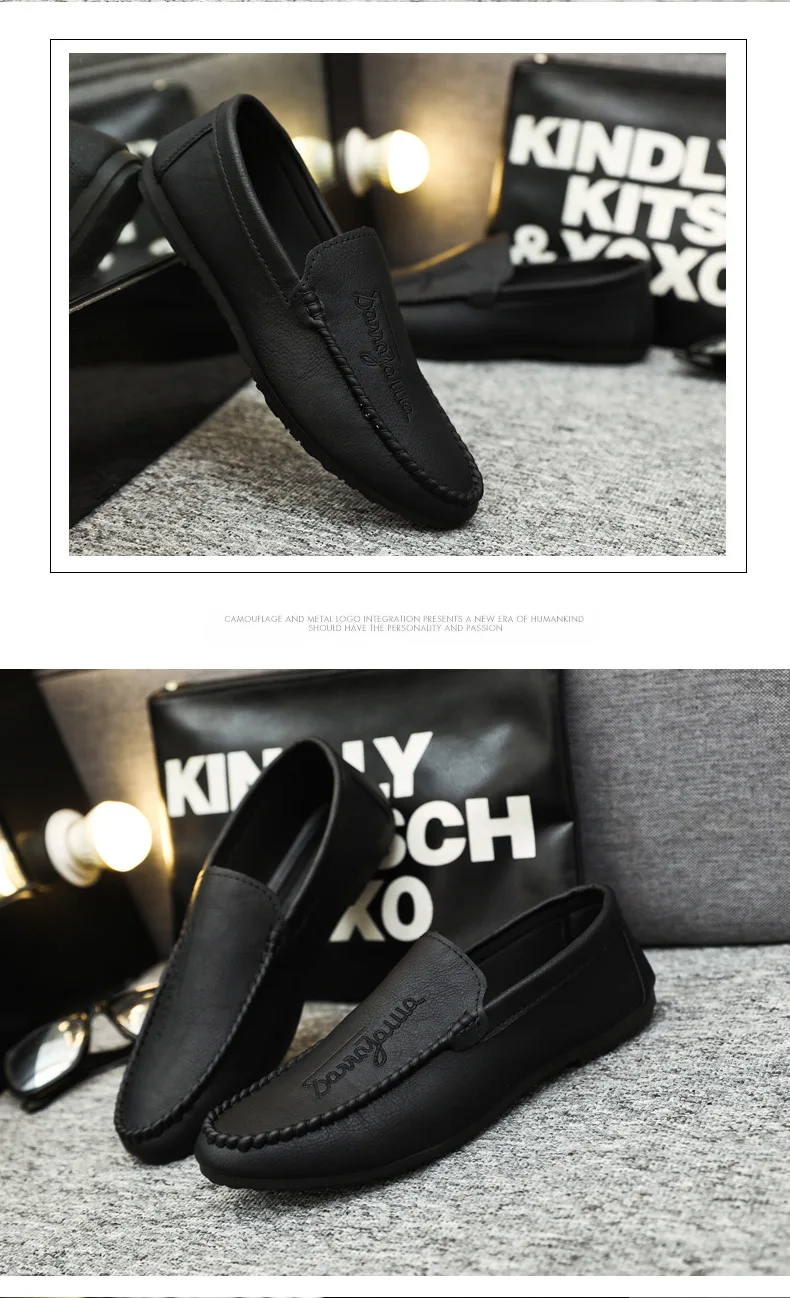 Stamens Men Casual PU Leather Shoes Comfortable Fashion Flat Shoes Lace Up  Driving Shoes Leather Shoes Flat Shoes Lace Up Driving Shoes Casual Shoes