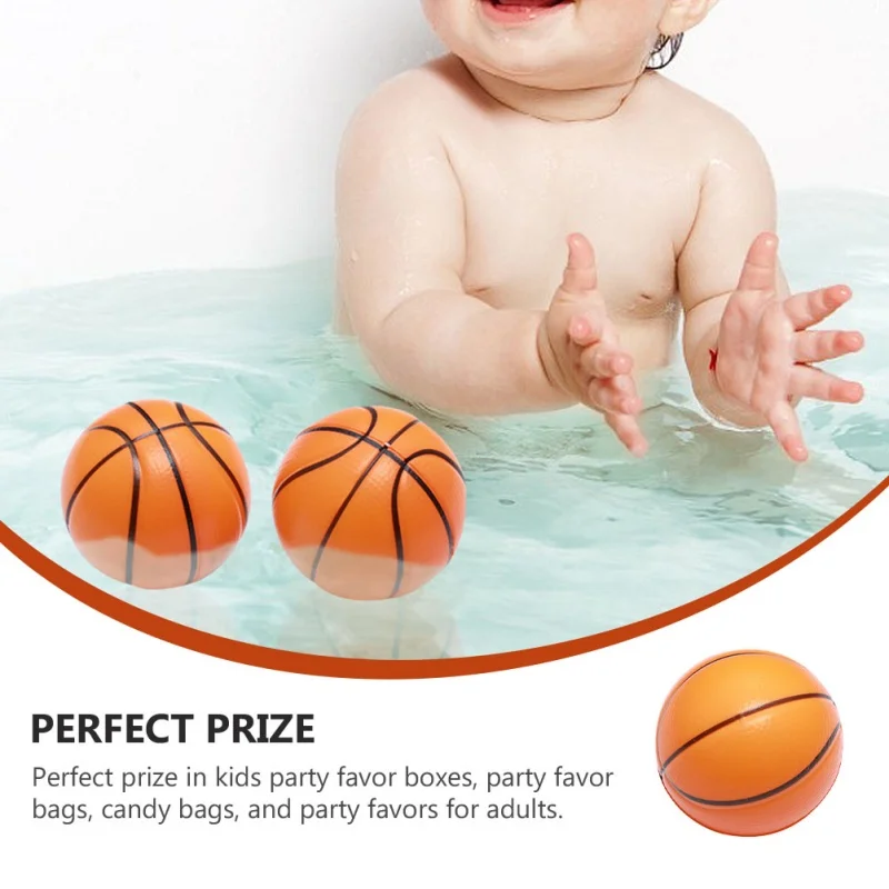 12Pcs 6.3cm Foamed Basketball Stress Balls Kids Stress Balls Toys Stress Balls Foam Rubber squeeze Anti Stress Toy Balls Soccer 4